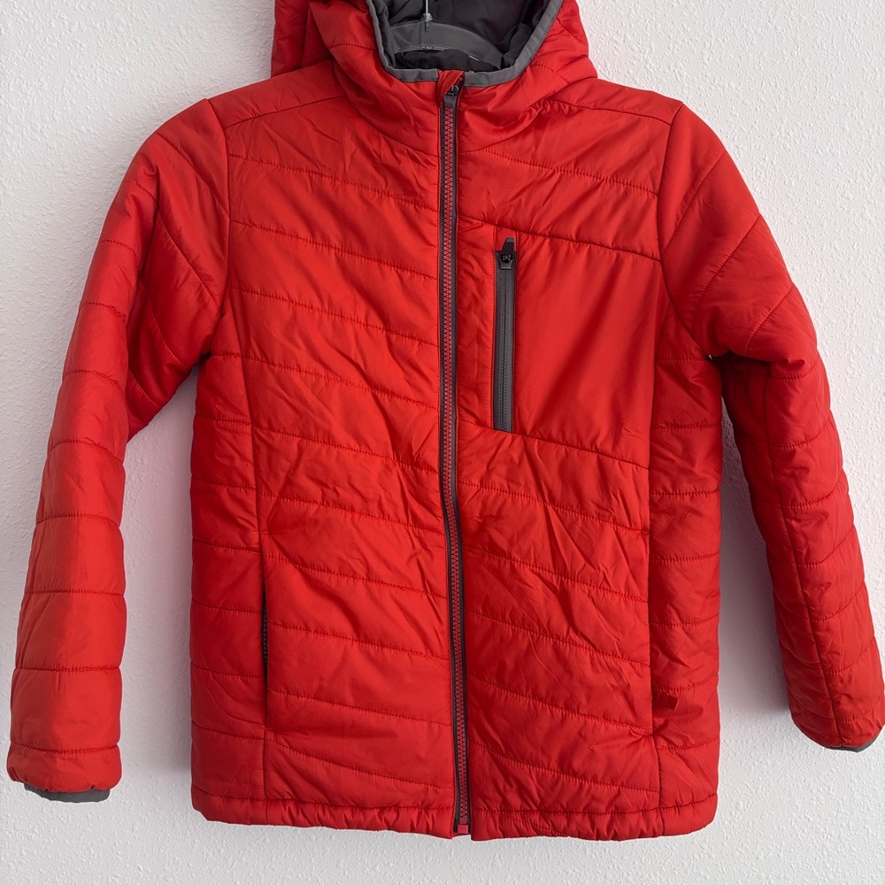 Lands' End Quilted Packable Hooded Boys Jacket